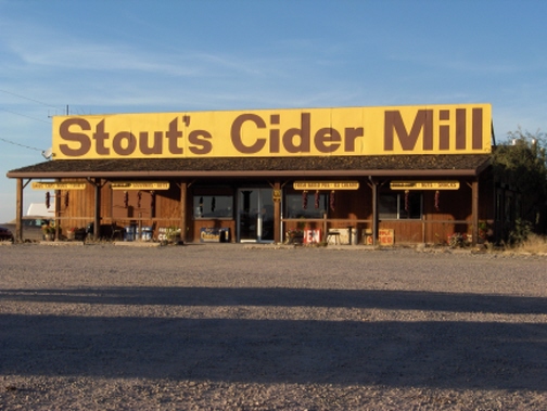 Stout's Cider Mill near Exit 340 from Interstate 10