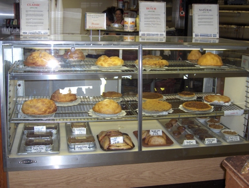 Stout's pie display case