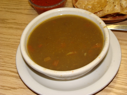 Lentejas served during Lent