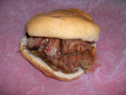 Beef brisket sandwich