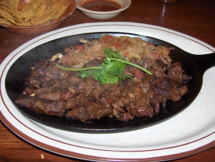 Beef fajitas