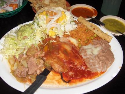 Mexican combination plate