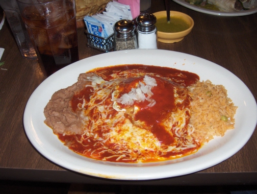 Red enchiladas