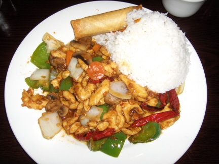 Kung pao chicken lunch special