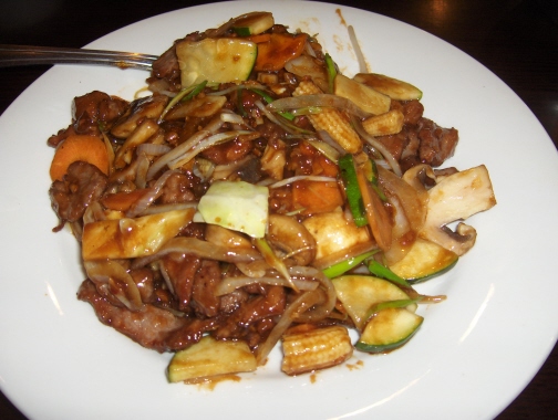 Mongolian Beef at Moon Day