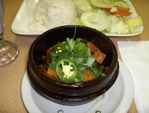 Clay pot tofu