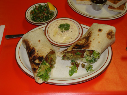 Falafel sandwich