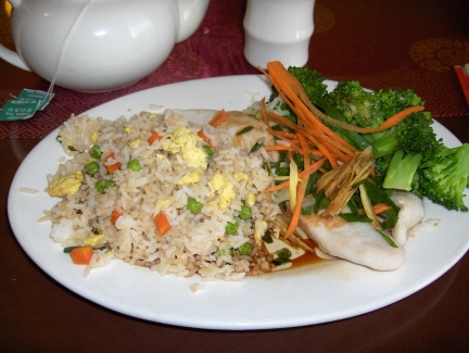 Steamed sole makes an excellent lunch or dinner