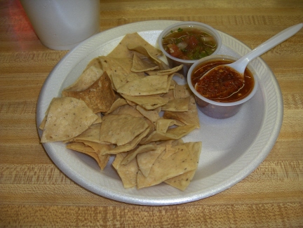 Santa Cecilia's chips and salsa
