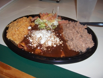 Enchilada plate