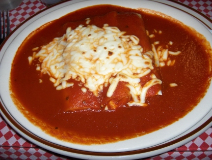 Manicotti at Trattoria Bella Sera