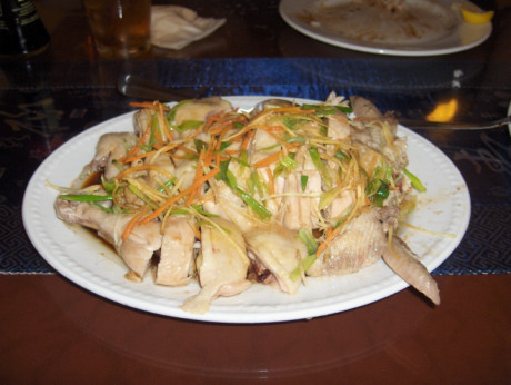 Whole Steamed Chicken from Sam's Restaurant in El Paso