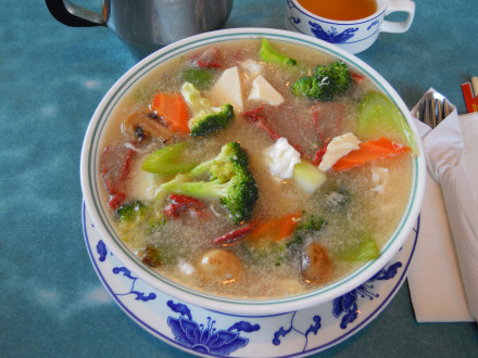 Bean curd soup