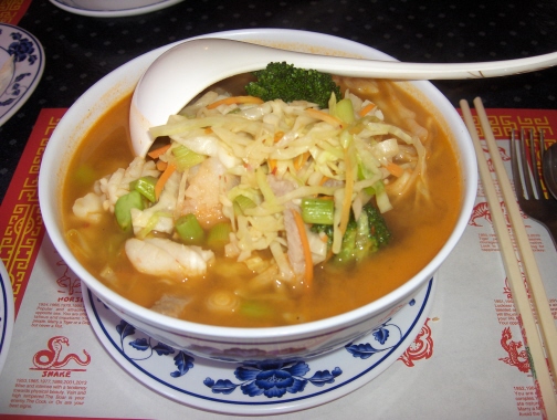 Three flower spicy noodle soup