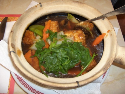 Tofu hot pot