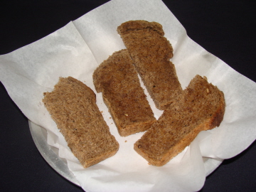 Bread served as an appetizer