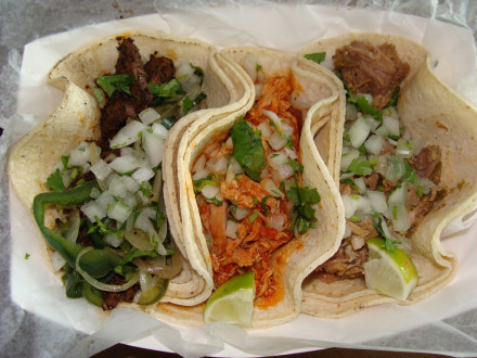 An order of three tacos