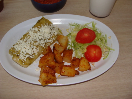 Green enchiladas