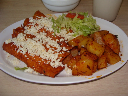 Red enchiladas