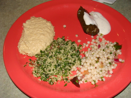 Selections from the salad bar