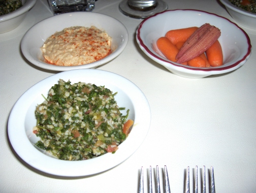 Eddy's tabbouleh and hummous