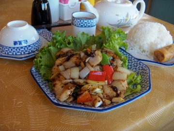 Fish with black bean sauce