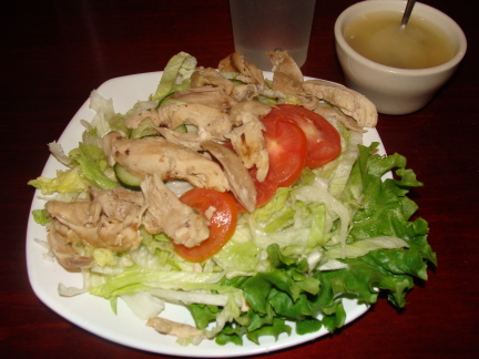 Pollo a la brasa salad