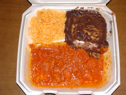 Pipian with rice and beans