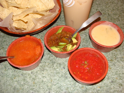 Salsa and queso