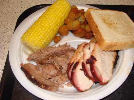 Brisket and pork tenderloin