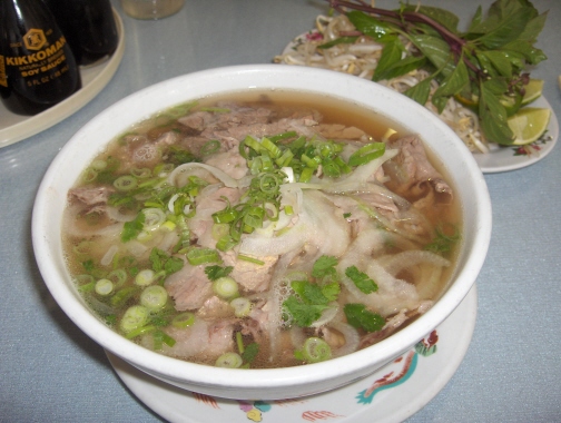 Pho with beef