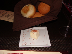 Bread served as an appetizer