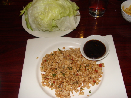 Chicken lettuce wrap