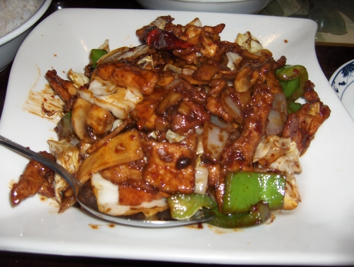 Szechuan Chicken with black bean sauce