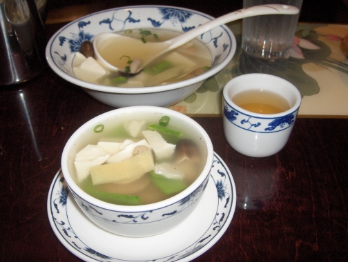 Vegetable and tofu soup